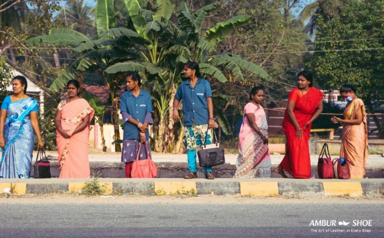 Ambur Shoe Factory workers 