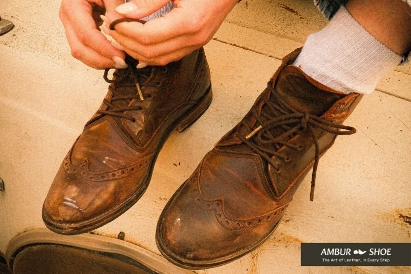 Durable leather shoes with long-term performance